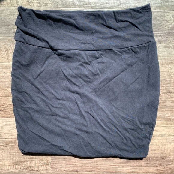 Wet seal black stretch cotton mini skirt large - Picture 1 of 3